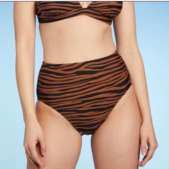 (M)- Kona Sol Women’s Medium Coverage High Waist Bikini Top/Bottom‎ - Picture 13 of 14